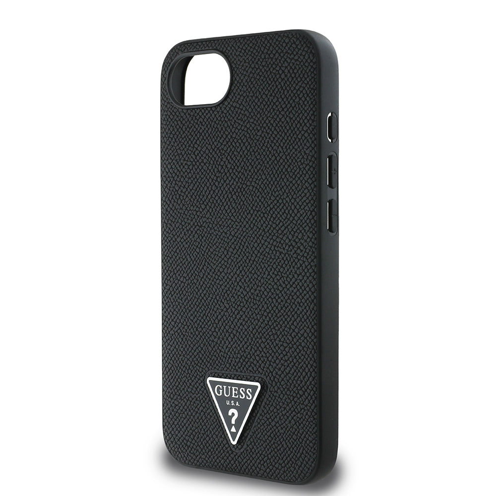 Guess iPhone 16E Orjinal Lisanslı Magsafe Grained Triangle Telefon Kılıfı Guess iPhone 16E Orjinal Lisanslı Magsafe Grained Triangle Telefon Kılıfı